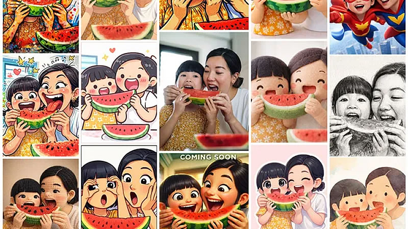 마이크로소프트는 코파일럿이 아닌 사진 AI 재스타일링 서비스를 발표했습니다