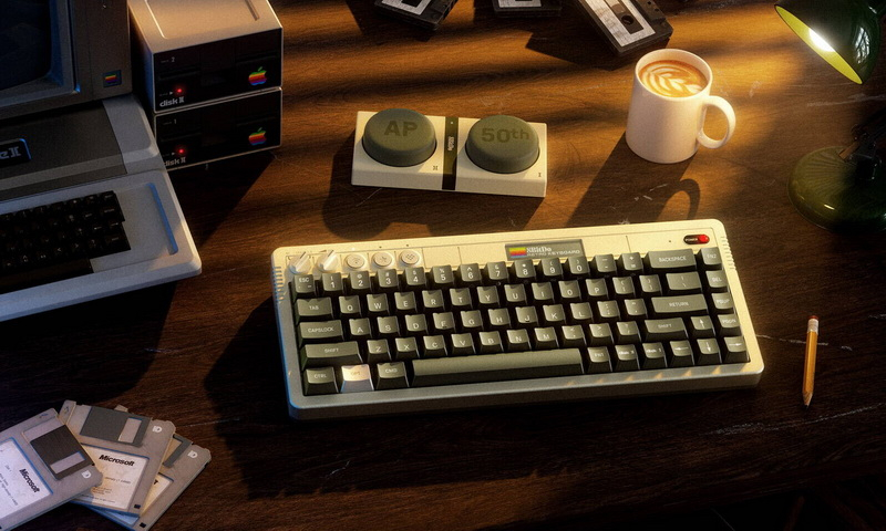 레트로 스타일의 기계식 키보드 8BitDo Retro 68 AP50은 500달러이며 Apple II에서 영감을 받았습니다