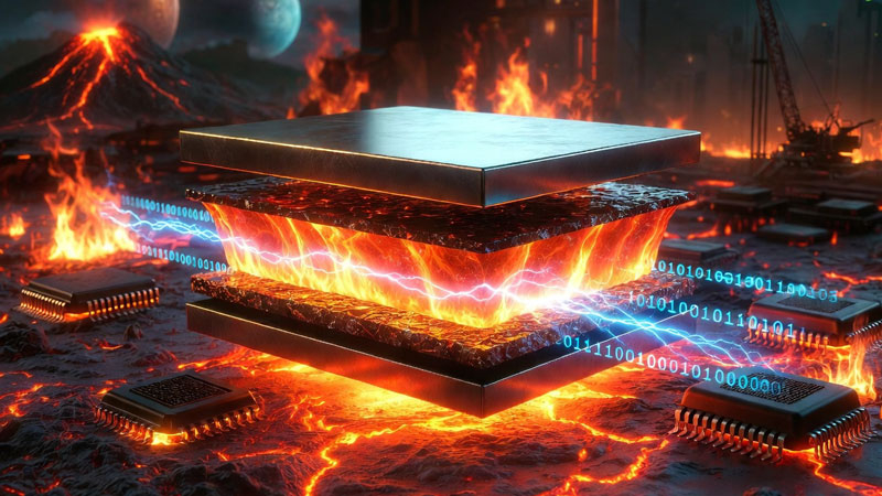 미국 과학자들은 700 °C까지 작동하는 메모리를 개발했으며, 이는 금성, 핵 반응로 및 인공지능에 적합합니다