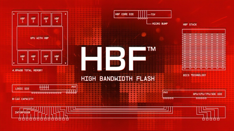 SK하이닉스와 샌디스크가 HBM과 SSD 사이의 중간 저장 장치인 하이-밴드위스 스 플래시(High‑Bandwidth Flash)의 표준화를 시작했습니다