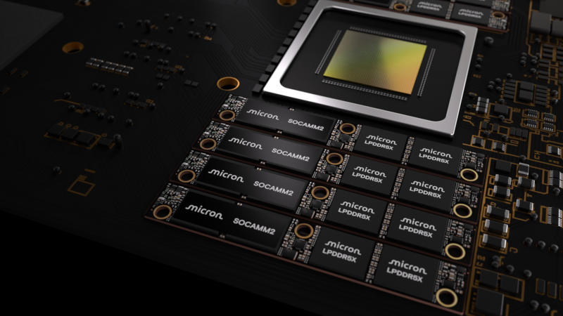 미크론은 AI에 최적화된 세계 최초의 LPDDR-SOCAMM2 메모리인 256GB를 발표했습니다