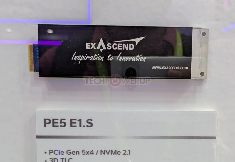 Exascend는 NVMe 2.1 프로토콜 기반의 첫 번째 SSD를 발표했습니다