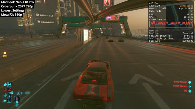 애플 맥북 네오를 게임 테스트에서 확인해 보니 결과가 매우 만족스러웠습니다