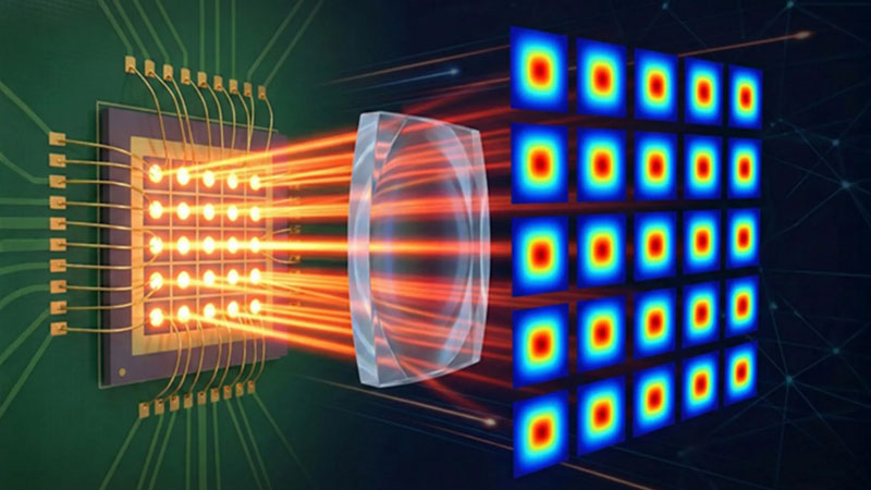무선 광학 네트워크가 실내에서 새로운 기록 속도와 효율성을 달성했습니다