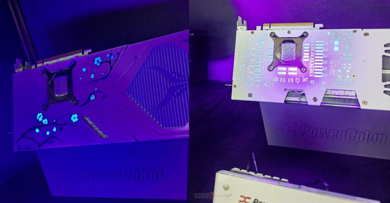 파워컬러는 라데온 RX 9000 카드를 발표했으며, 이는 자외선에서 빛나는 제품입니다