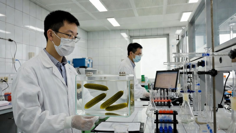 중국은 완전 에코 절약형 배터리를 개발했으며, 전해질이 오이를 절임하는 데에도 사용될 수 있다