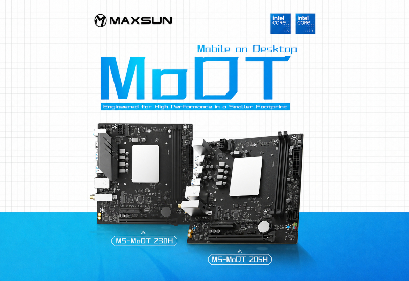 MaxSun은 내장된 Raptor Lake Core 200H가 포함된 업데이트된 MoDT 보드를 발표했습니다